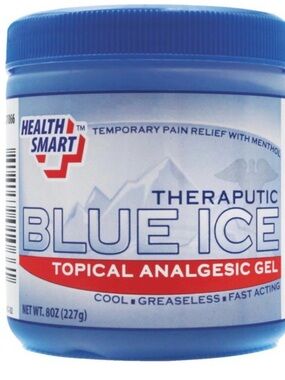 Health Smart Blue Ice Therapeutic Topical Analgesic Pain Reliever Gel lot of 4